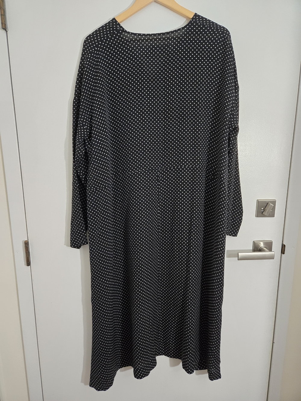 Manuelle Guibal 100% Silk Polka Dot Oversized Dress Paris Luxury - Picture 5 of 9